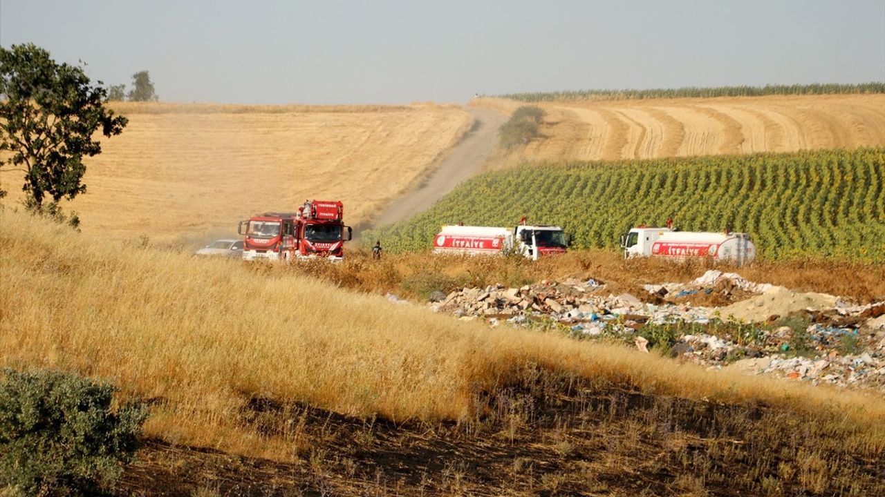 Tekirdağ'da Yangın 1500 Dekar Tarım Arazisini Etkiledi