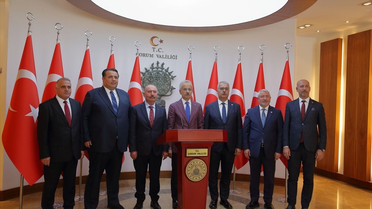 Ulaştırma ve Altyapı Bakanı Uraloğlu'nun Çorum Ziyareti