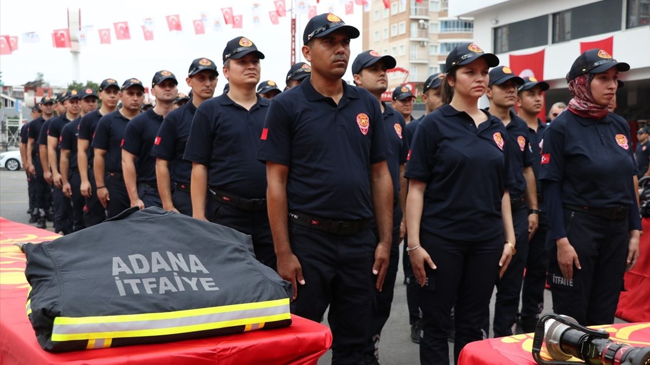 Adana'da 90 Yeni İtfaiye Erinin Göreve Başlama Töreni