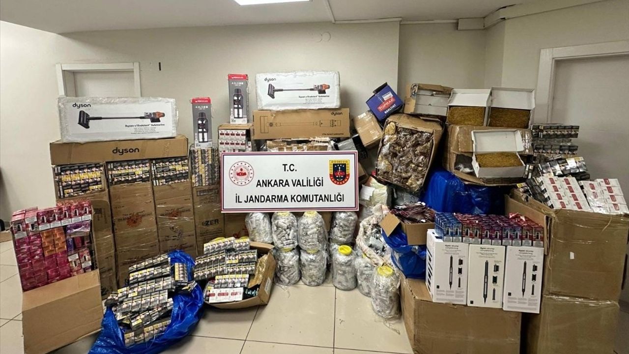 Ankara'da 7 Milyon Liralık Kaçak Ürün Operasyonu