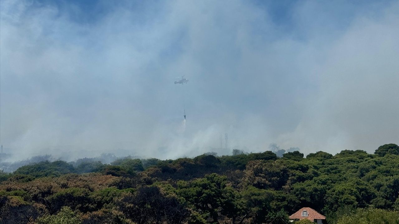 Antalya'da Orman Yangınına Müdahale Devam Ediyor