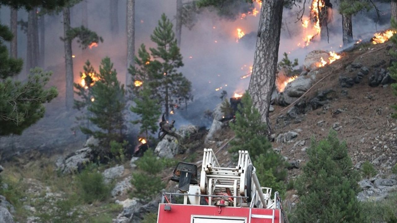 Antalya'daki Orman Yangınlarına Müdahale Devam Ediyor