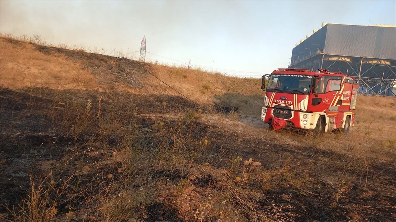 Balıkesir'de Kırsal Alan Yangınına Müdahale Ediliyor