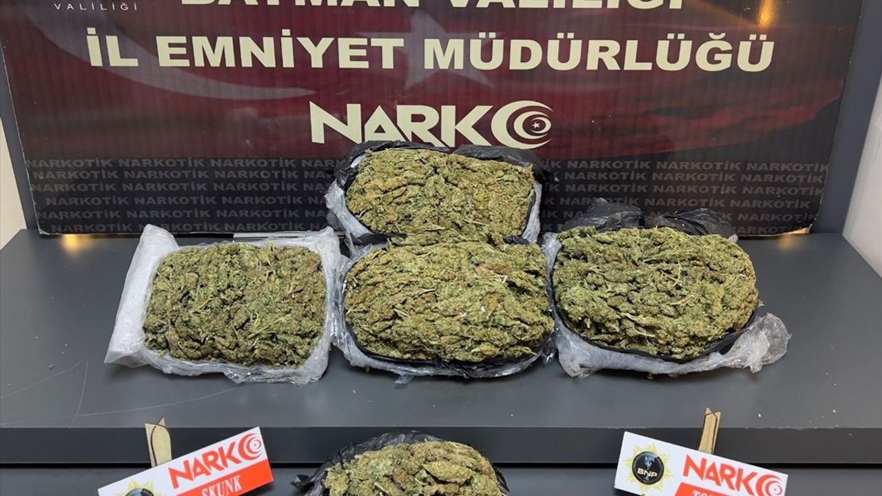 Batman'da Uyuşturucu Operasyonu: 4,5 Kilo Skunk Ele Geçirildi