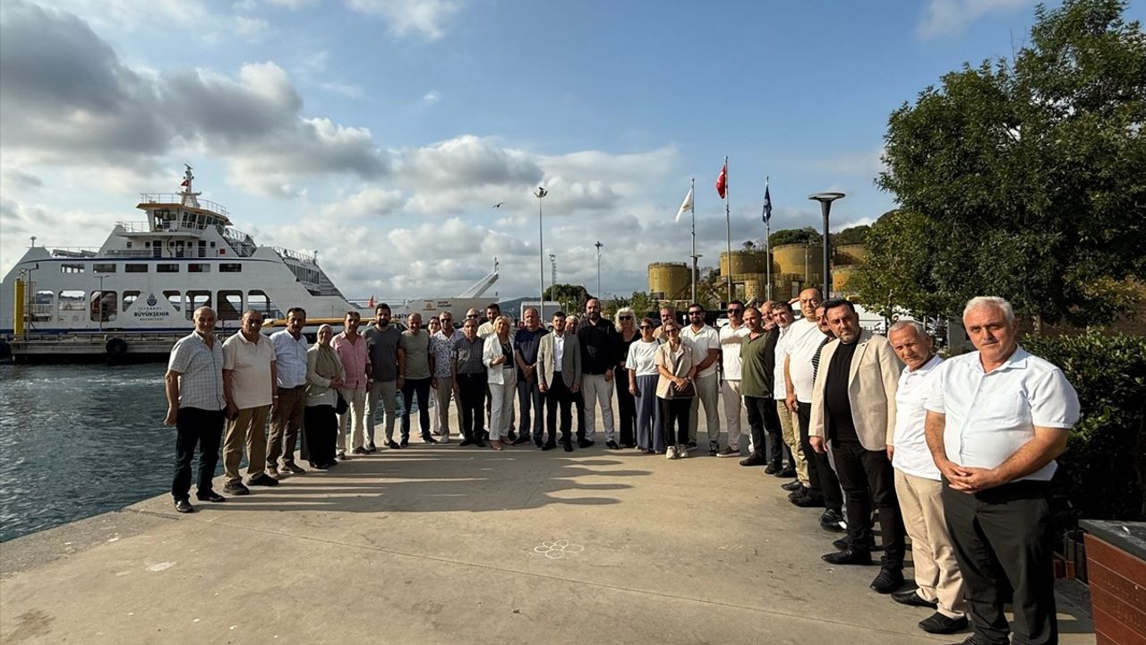 Beykoz'da Vapur Hattı Protestosu