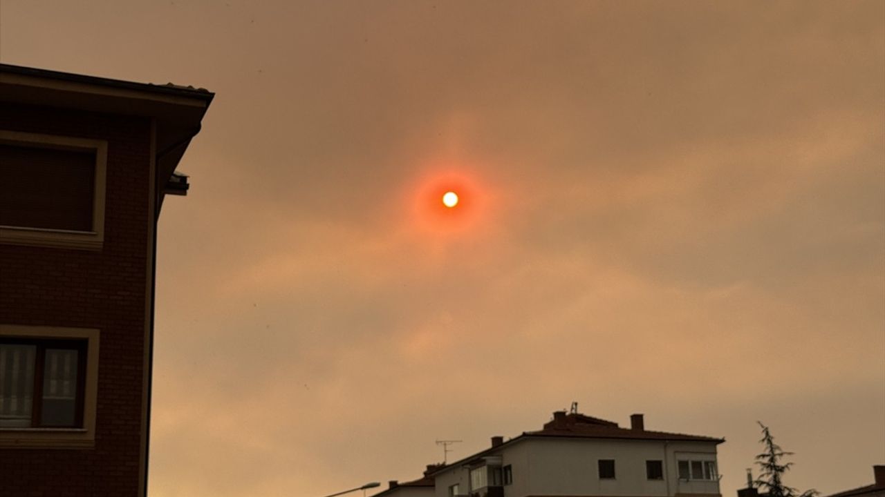 Bilecik Orman Yangını Dumanı Eskişehir'e Ulaştı
