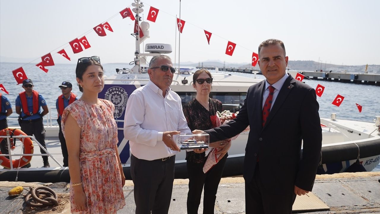Bodrum'da Şehit Komiser Ekrem Uyar Kontrol Botu Göreve Başladı