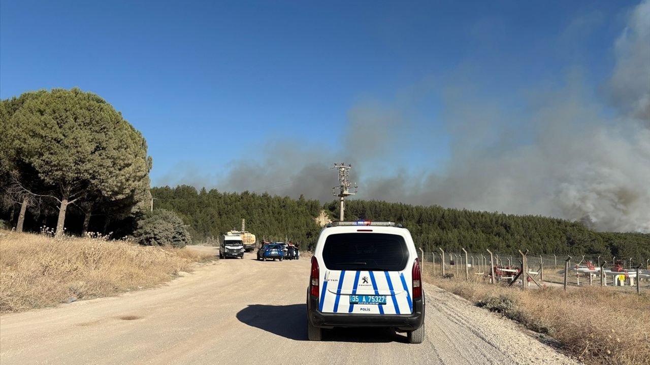 Buca'da Orman Yangınına Hızla Müdahale Ediliyor