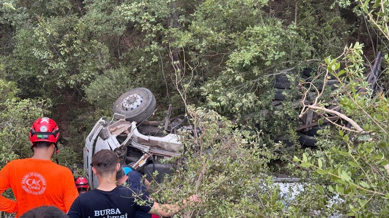 Bursa'daki Orman Yangını Bölgesinde Feci Kaza