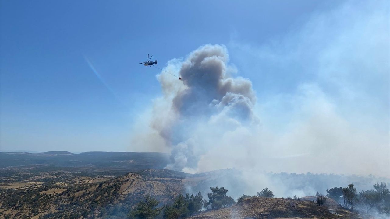 Çanakkale Ayvacık'ta Orman Yangınına Hızla Müdahele Ediliyor