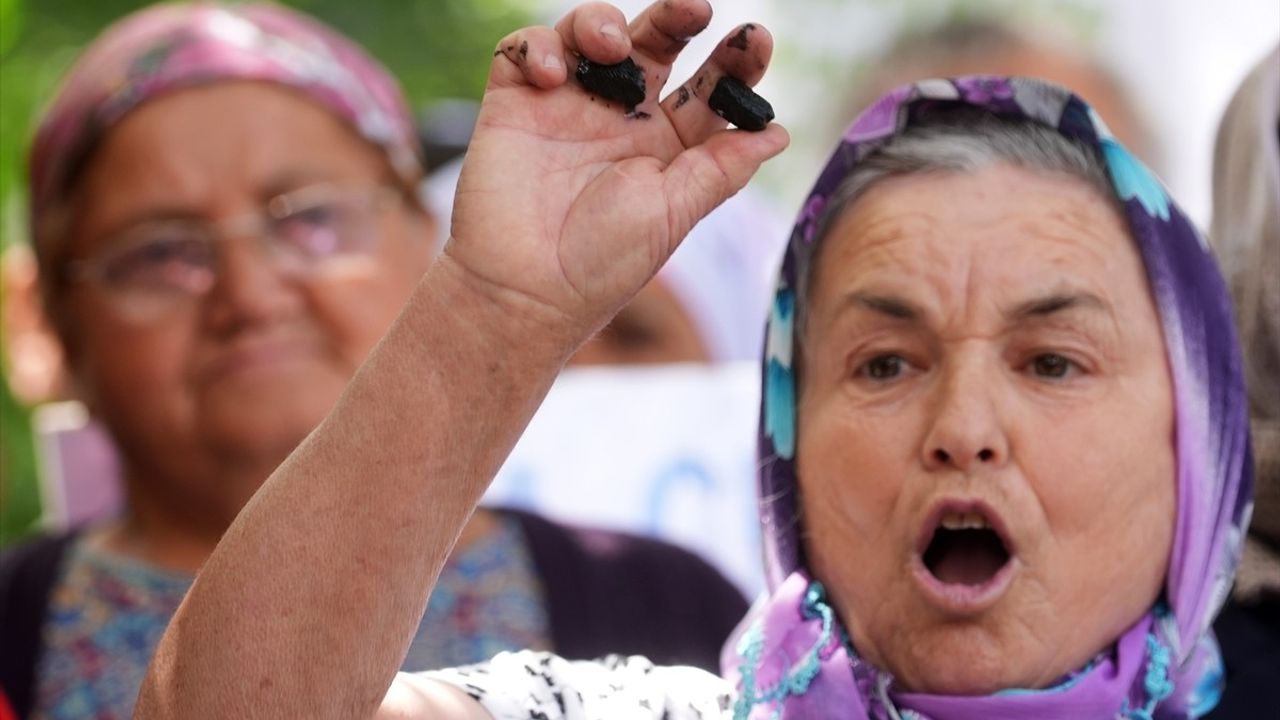 Çiftçiler TBMM Önünde Enerji ve Maden Düzenlemesine Tepki Gösterdi