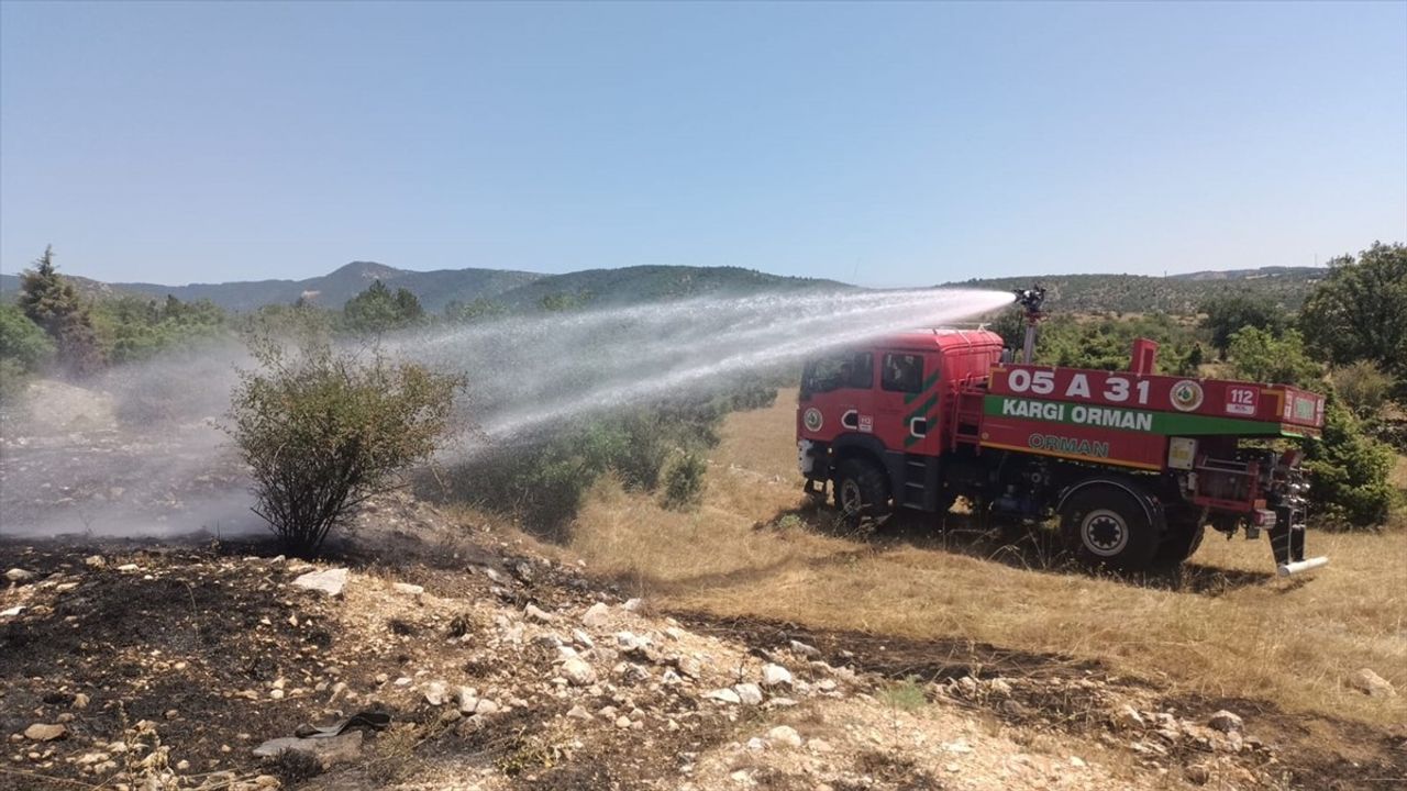 Çorum'daki Orman Yangını Kontrol Altına Alındı