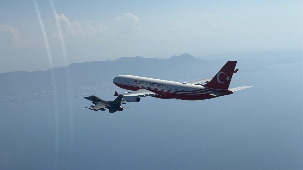 Cumhurbaşkanı Erdoğan'ın KKTC Ziyareti F-16'larla Güvence Altında