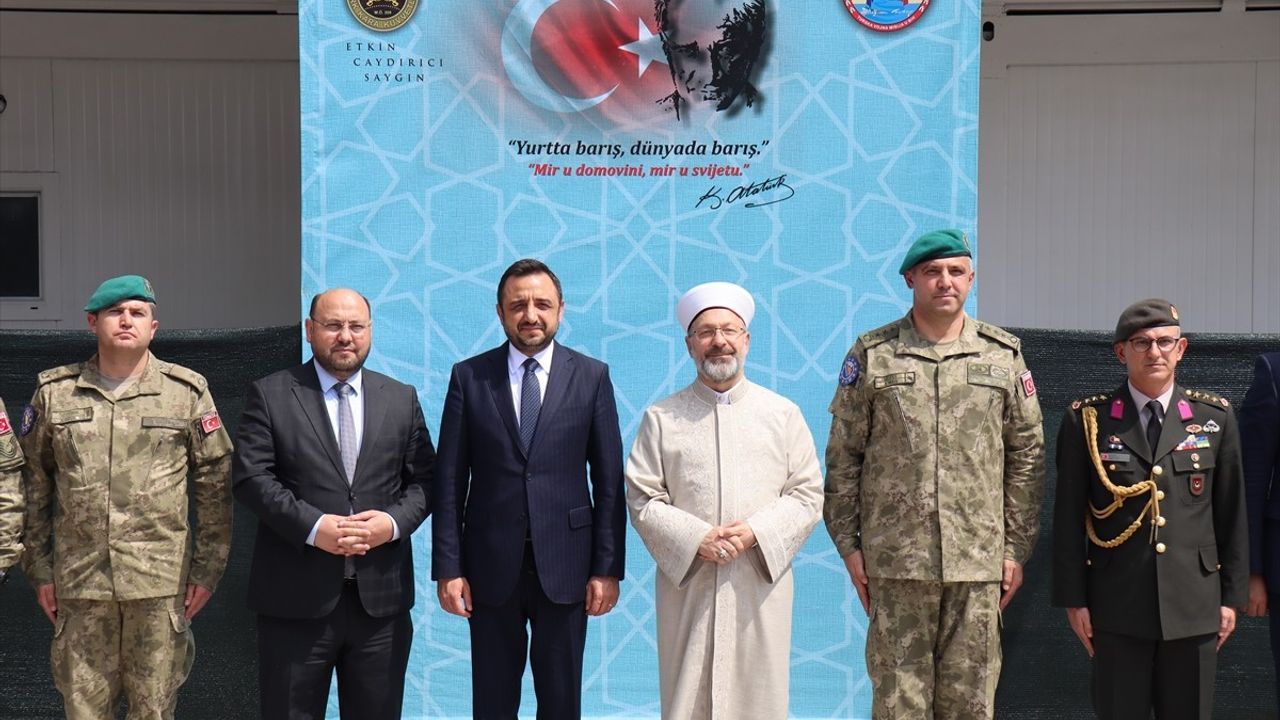 Diyanet İşleri Başkanı Erbaş'tan EUFOR Türk Temsil Heyeti'ne Ziyaret