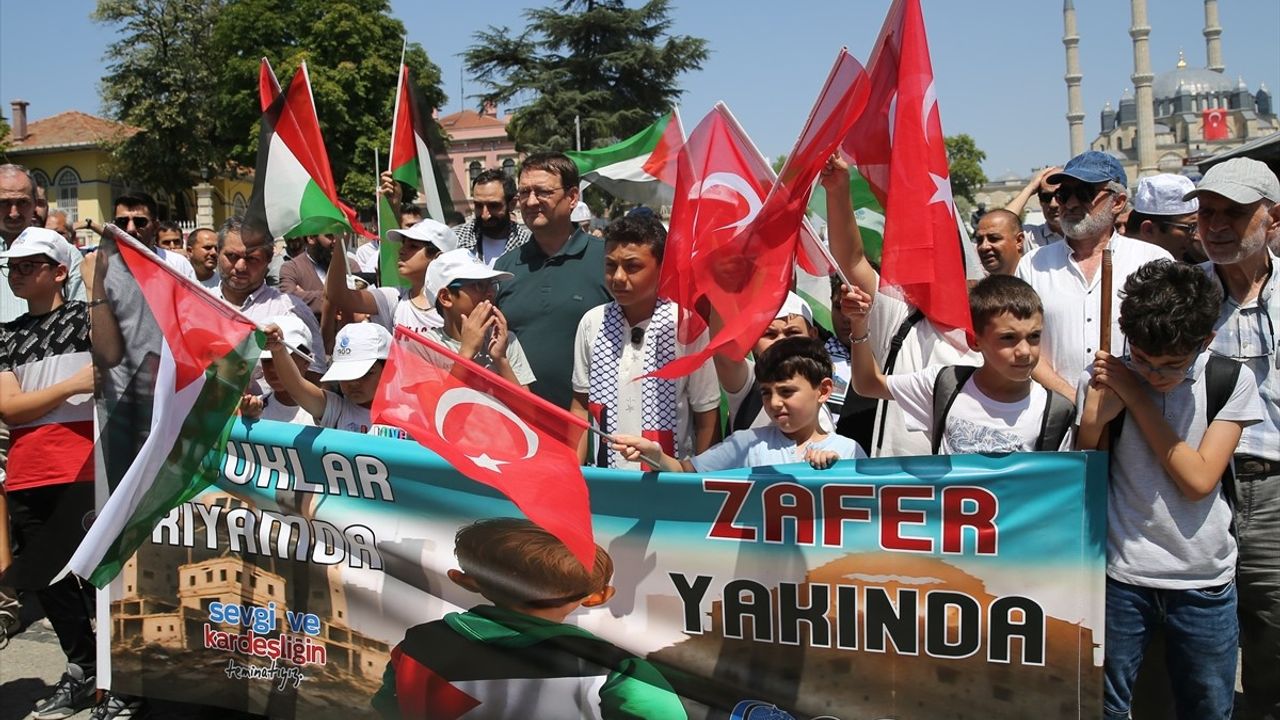 Edirne'de Çocuklar Gazze İçin Ses Verdi