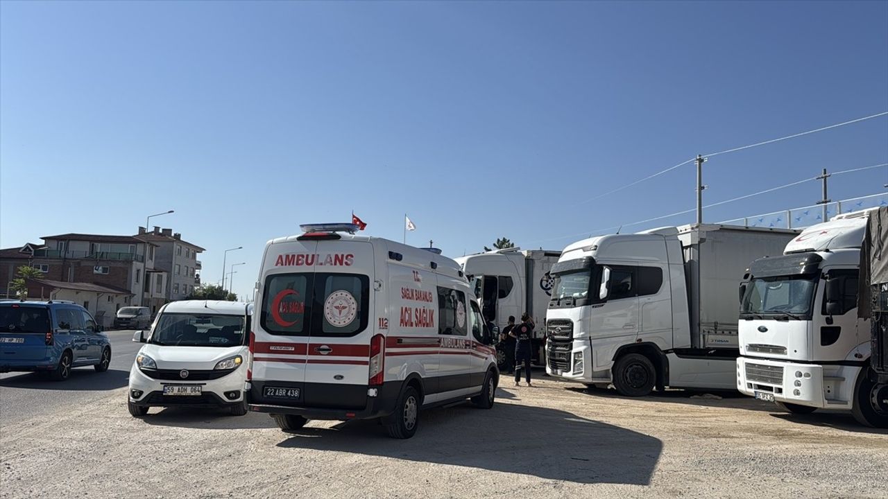 Edirne'de Tır Sürücüsü Araçta Hayatını Kaybetti