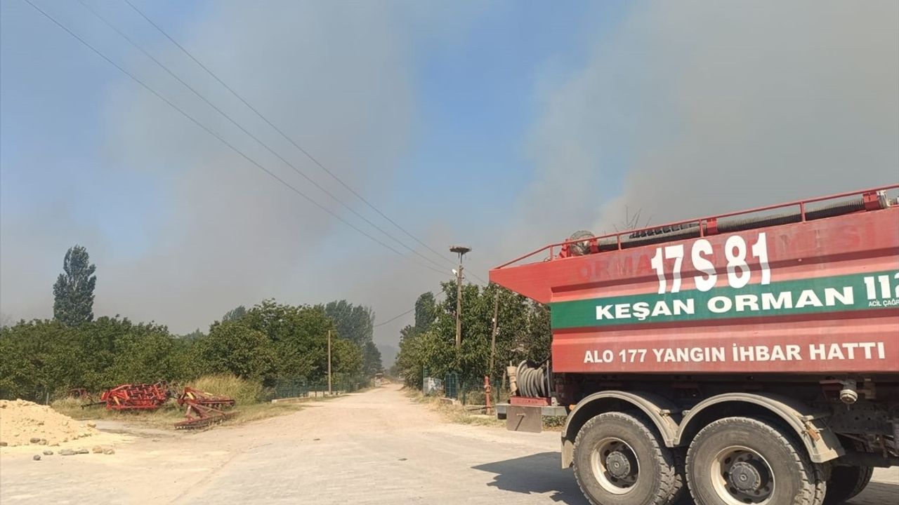 Edirne'deki Orman Yangını Kontrol Altına Alındı