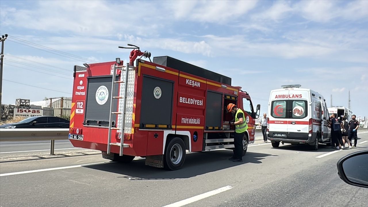 Edirne'deki Trafik Kazası: 6 Yaralı