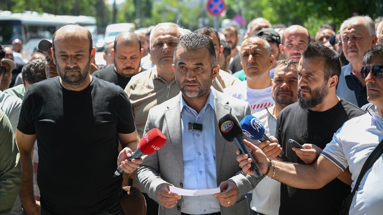 Eskişehir'deki Maden İşçileri Başkentte Eylem Yaptı
