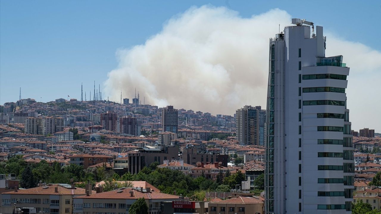 Eymir Gölü'nde Orman Yangını: İtfaiye Ekipleri Müdahalede Bulunuyor