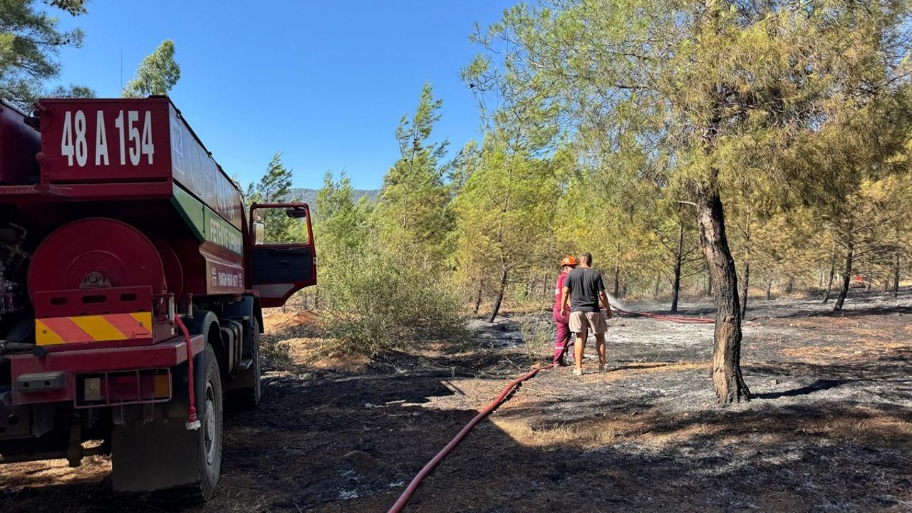 Fethiye'de Orman Yangınına Müdahale Başladı