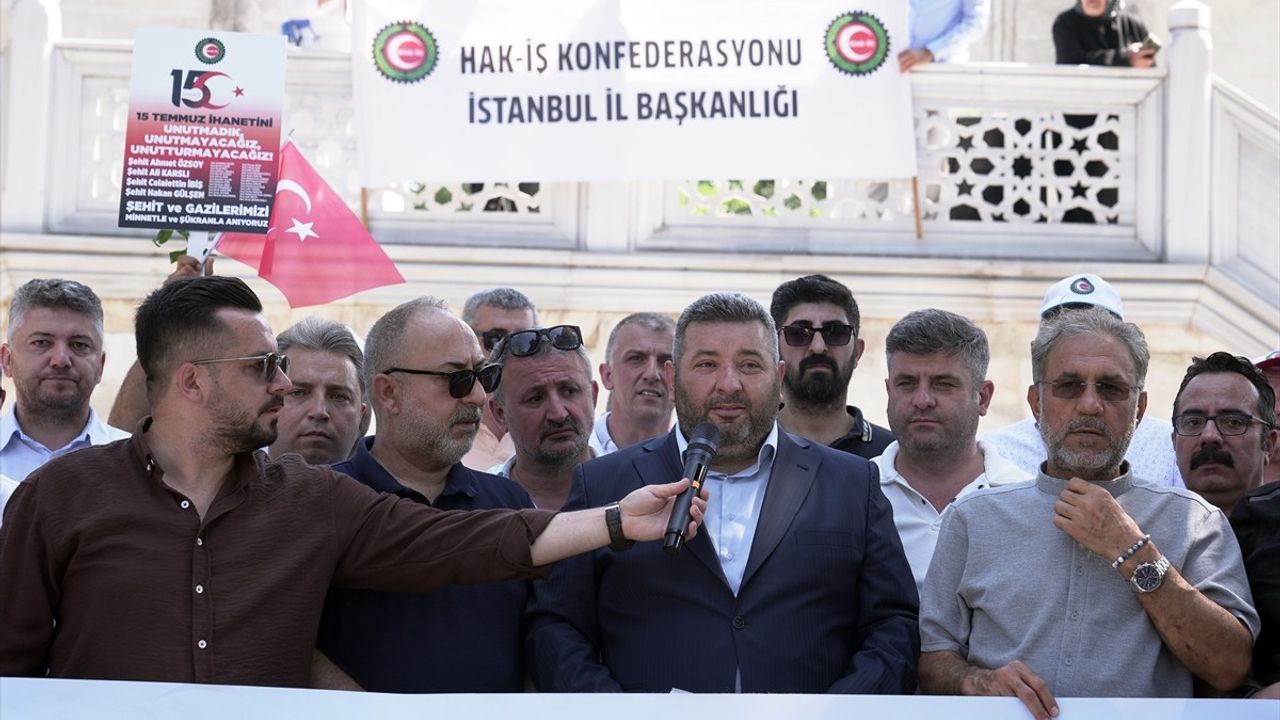 HAK-İŞ, 15 Temmuz Şehitlerini Andı