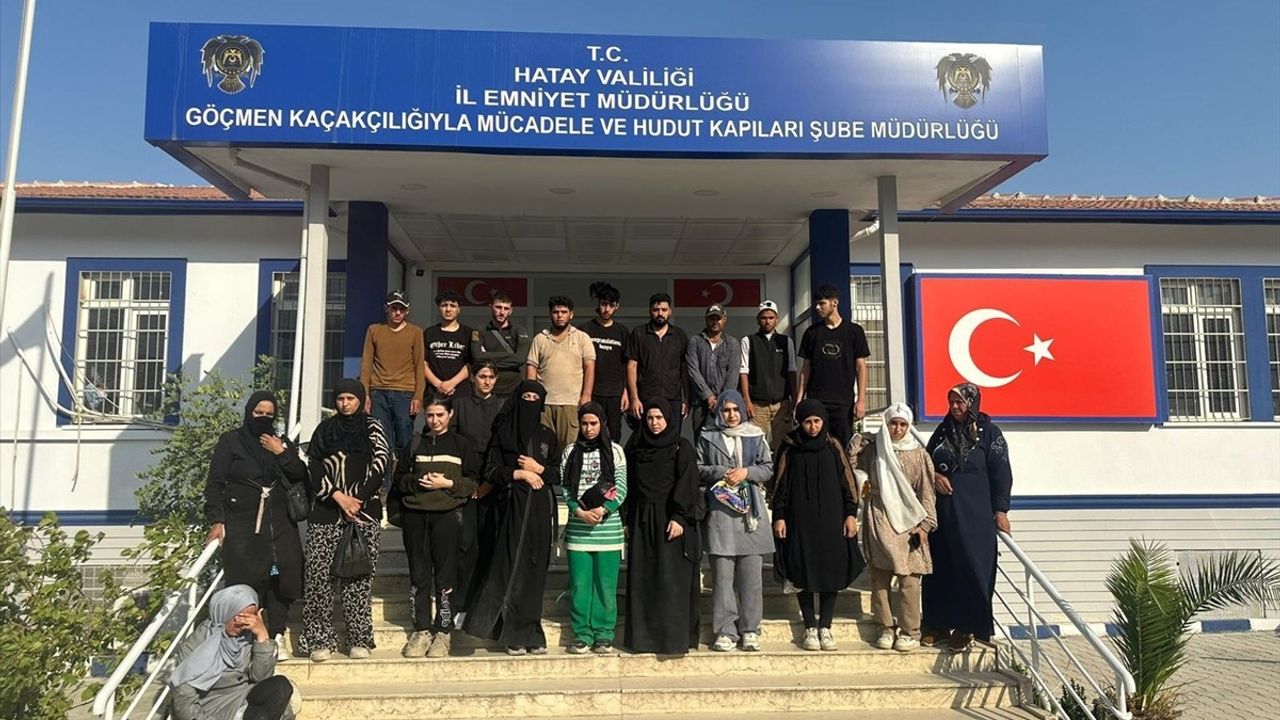 Hatay'da Düzensiz Göçmen Operasyonu