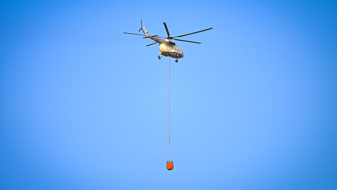 Hatay'daki Orman Yangını Havadan Görüntülendi