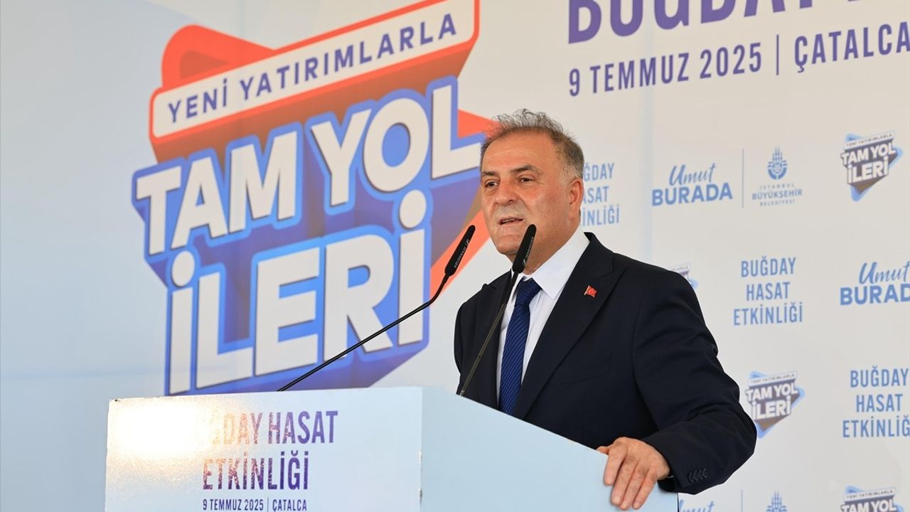 İstanbul'da Buğday Hasat Etkinliği Gerçekleştirildi