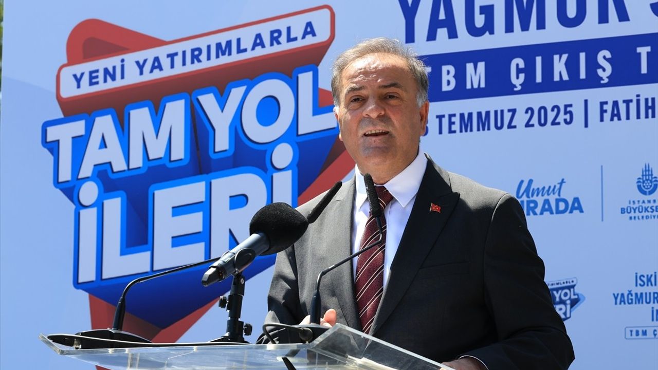 İstanbul'da Yağmur Suyu Tüneli İnşaatı Töreni