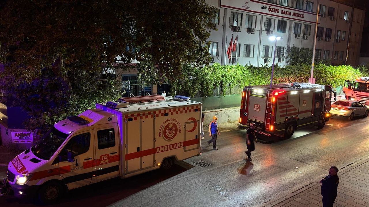 İzmir'de Yangın Faciası: 12 Engelli Hastaneye Kaldırıldı