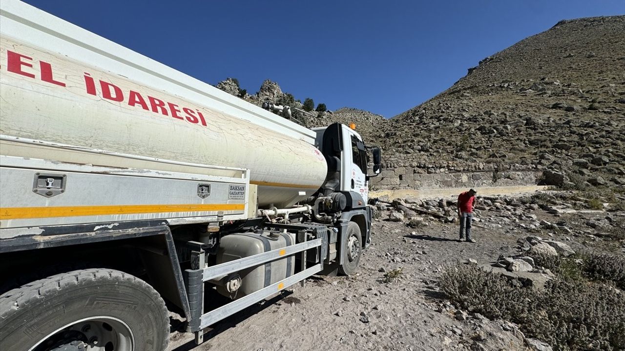 Karaman'da Yılkı Atları İçin Su Taşıma Çalışması