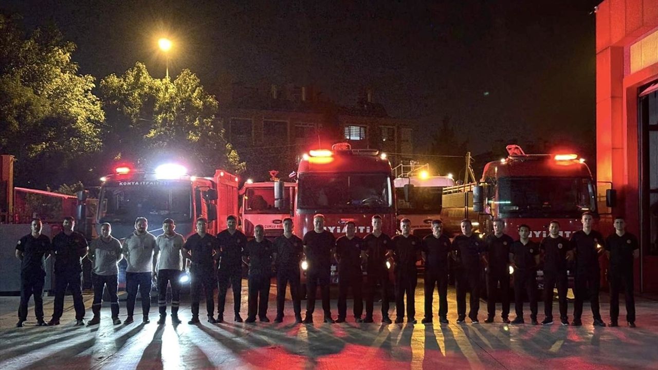 Konya'dan Bursa'ya Yangın İtfaiye Desteği