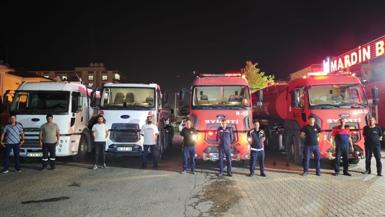 Mardin Büyükşehir Belediyesi Orman Yangınlarına Mücadele İçin Destek Gönderdi