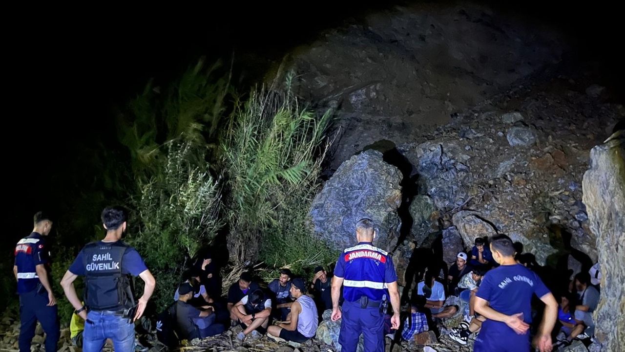 Marmaris'te Düzensiz Göçmen Operasyonu