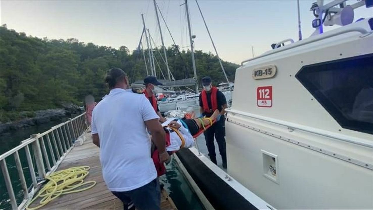 Muğla Açıklarında Tıbbi Tahliye Operasyonu