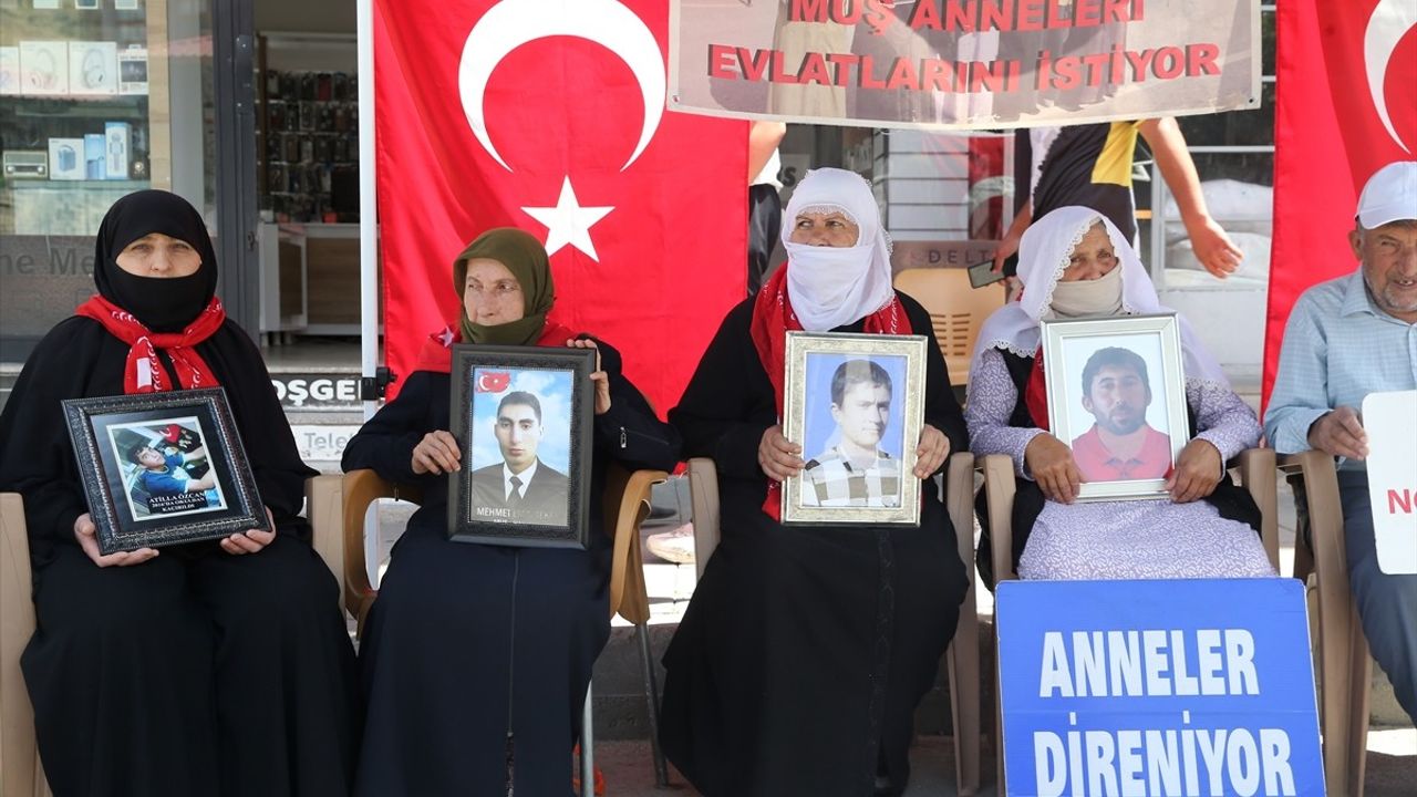 Muş'ta Ailelerin Umut Dolu Eylemi Devam Ediyor