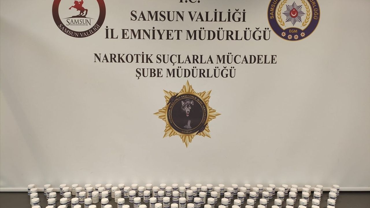 Samsun'da Sentetik Ecza Hapı Operasyonu