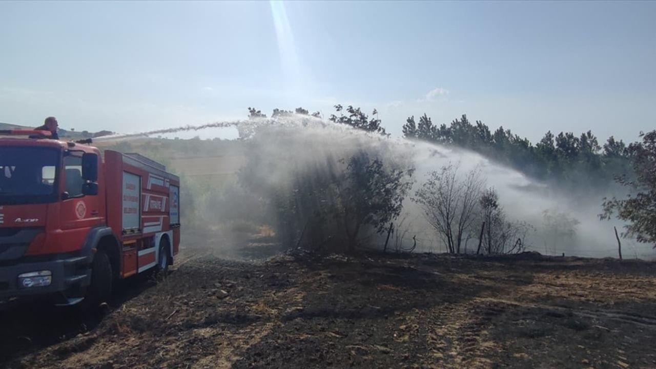 Samsun Ladik'te Tarım Arazisinde Yangın
