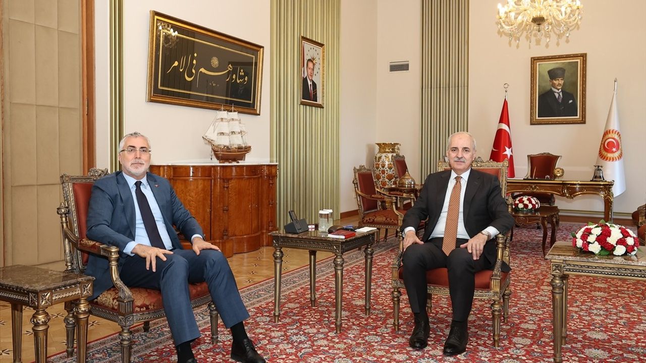TBMM Başkanı, Çalışma Bakanı'nı Kabul Etti