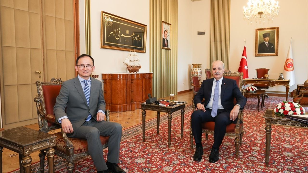 TBMM Başkanı Kurtulmuş, Çin Büyükelçisi Jiang Xuebin'i Ağırladı