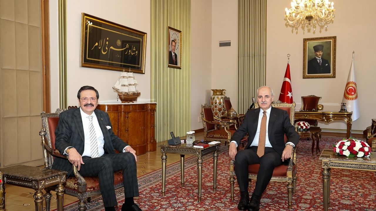 TBMM Başkanı Kurtulmuş, TOBB Heyetini Karşıladı