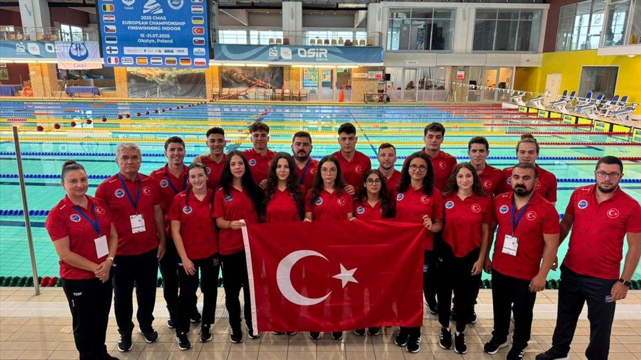 Türkiye Paletli Yüzme Takımı Avrupa Şampiyonası'nda Başarı Elde Etti