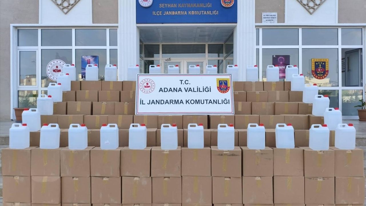 Adana'da Kaçak Etil Alkol Operasyonu