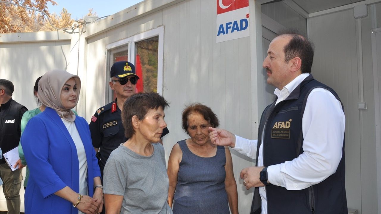 AFAD'dan Yangın Bölgesine Ziyaret ve Destekler