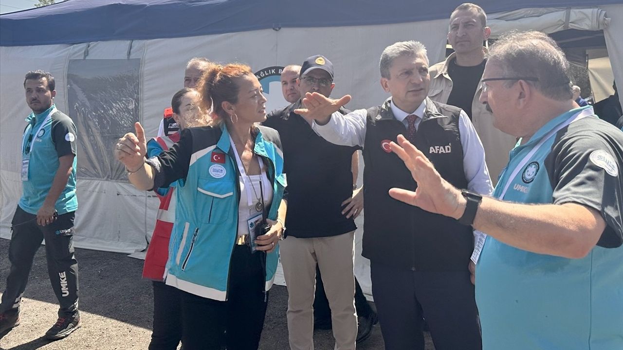 Antalya'da Gerçekleştirilen Deprem Tatbikatı