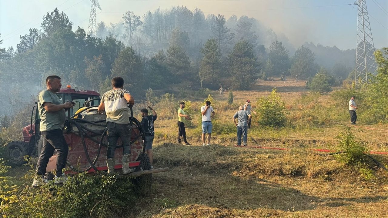 Bartın'daki Orman Yangını Kontrol Altına Alınmaya Çalışılıyor
