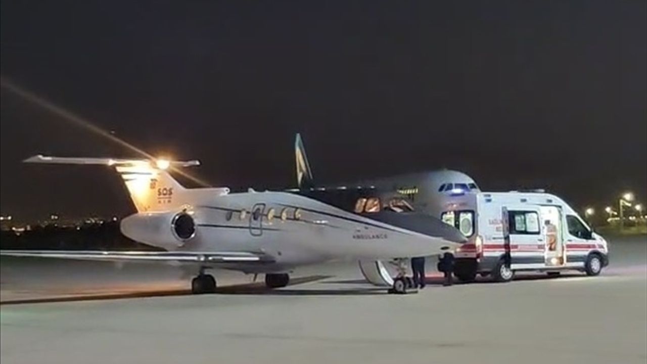 Batman'da Ambulans Uçakla Hayat Kurtarma Operasyonu
