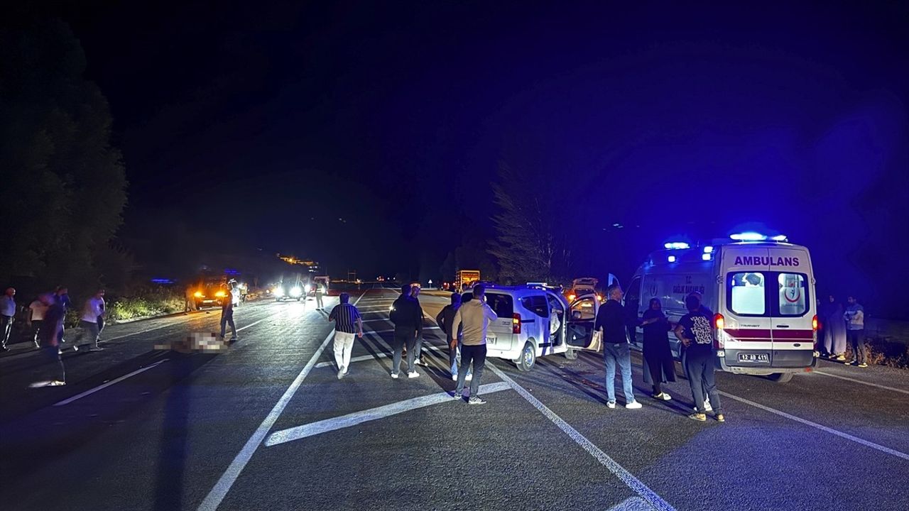 Bingöl'de Hafif Ticari Araç Ata Çarptı: 1 Ölü