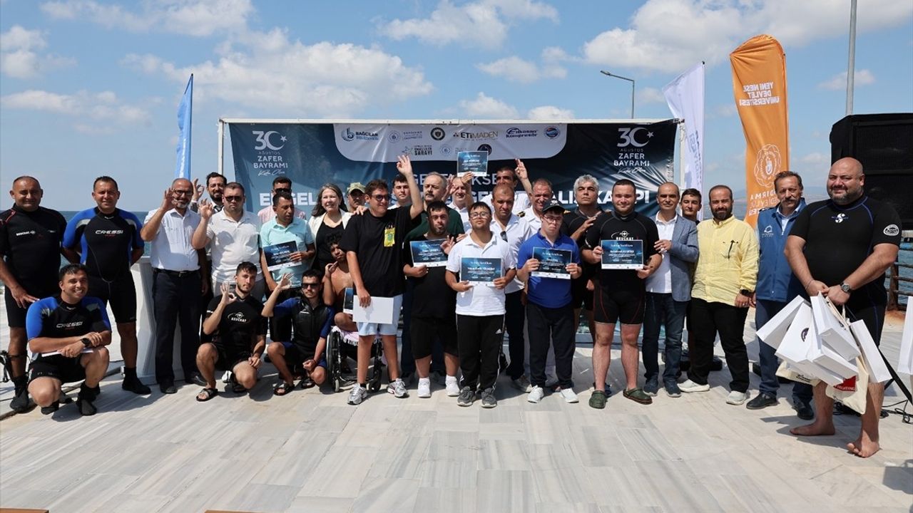 Büyük Zafer'in 103. Yıldönümünde Engelli Sporculardan Dalış Etkinliği